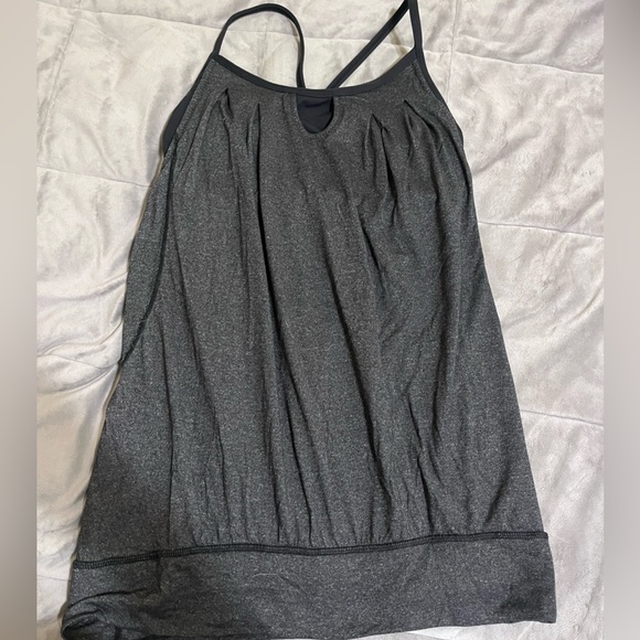 lululemon athletica Tops - Lululemon Black/Gray Top/Bra